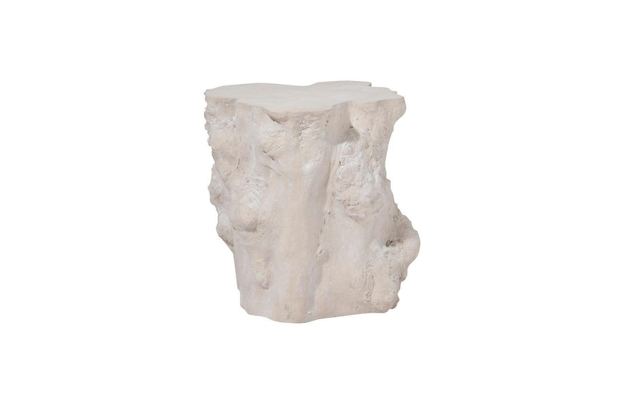 SwayLiving Log Side Table, Roman Stone ACCENT TABLES