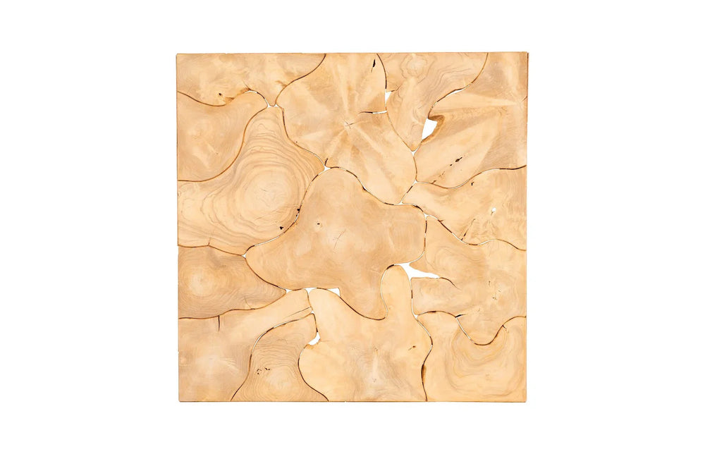 39"D x 39"W x 15"H/Square, Bleached