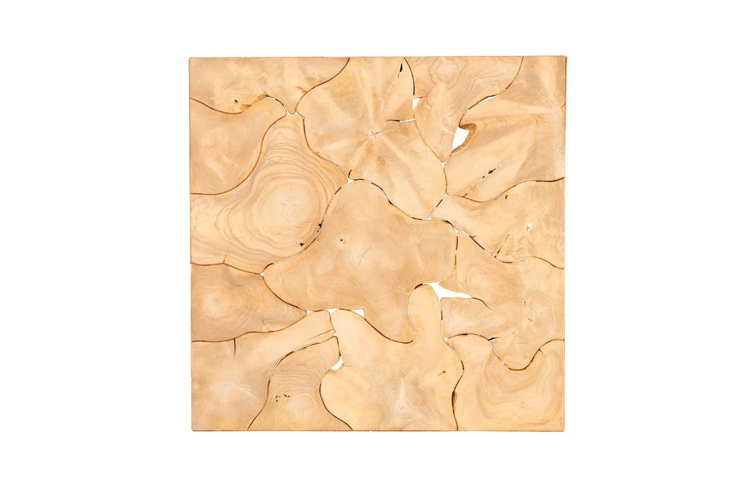 39"D x 39"W x 15"H/Square, Bleached