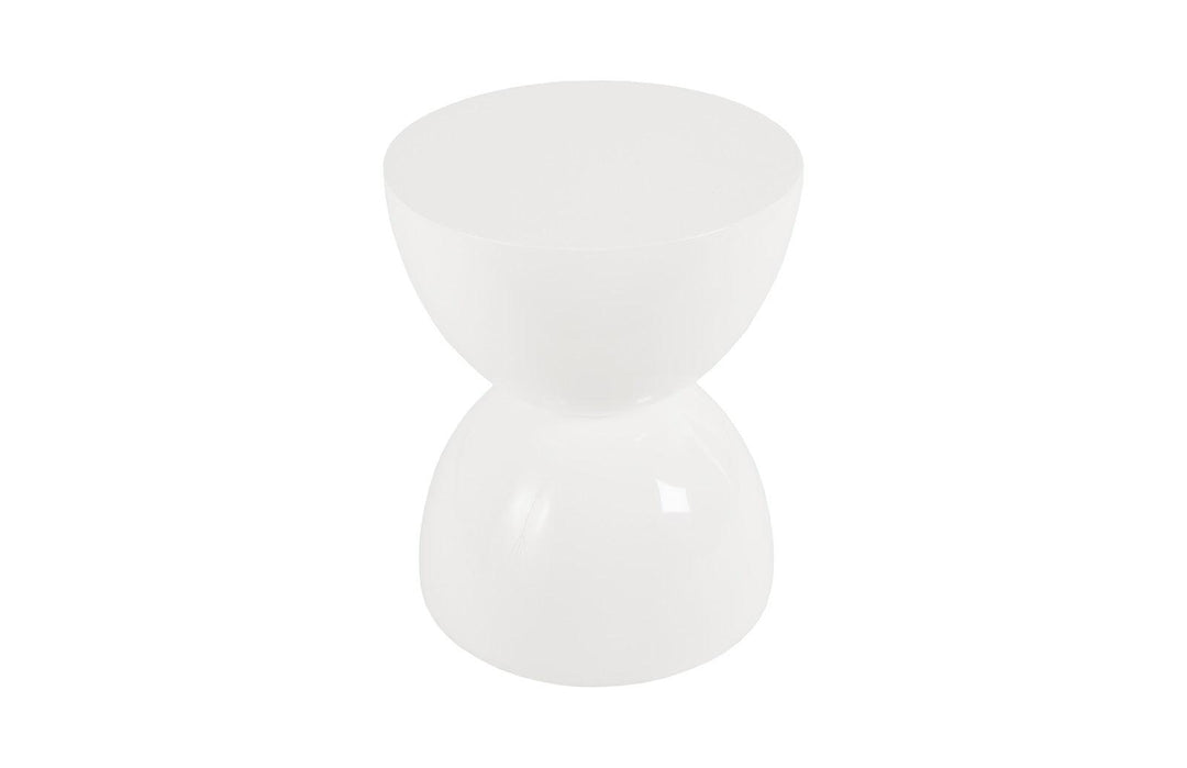 SwayLiving Totem Stool, White Gel Coat, LG OTTOMANS, POUFS, + STOOLS