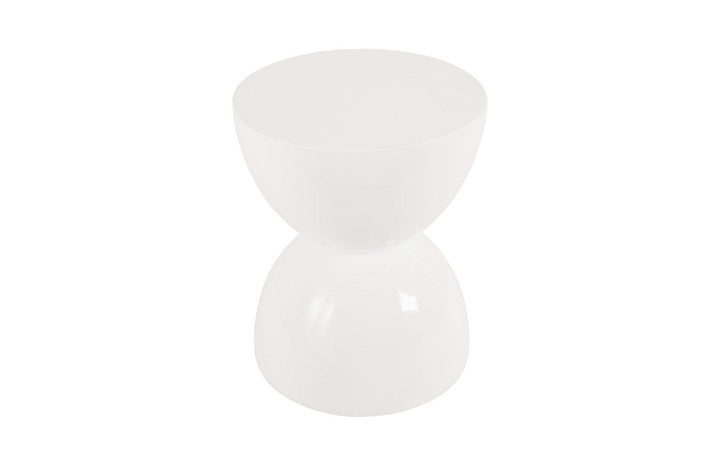 SwayLiving Totem Stool, White Gel Coat, LG OTTOMANS, POUFS, + STOOLS