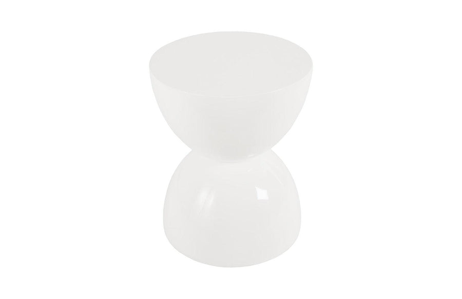 SwayLiving Totem Stool, White Gel Coat, LG OTTOMANS, POUFS, + STOOLS
