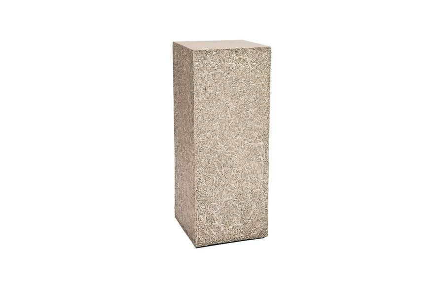 SwayLiving String Theory Pedestal, Silver Leaf, MD ACCENT TABLES