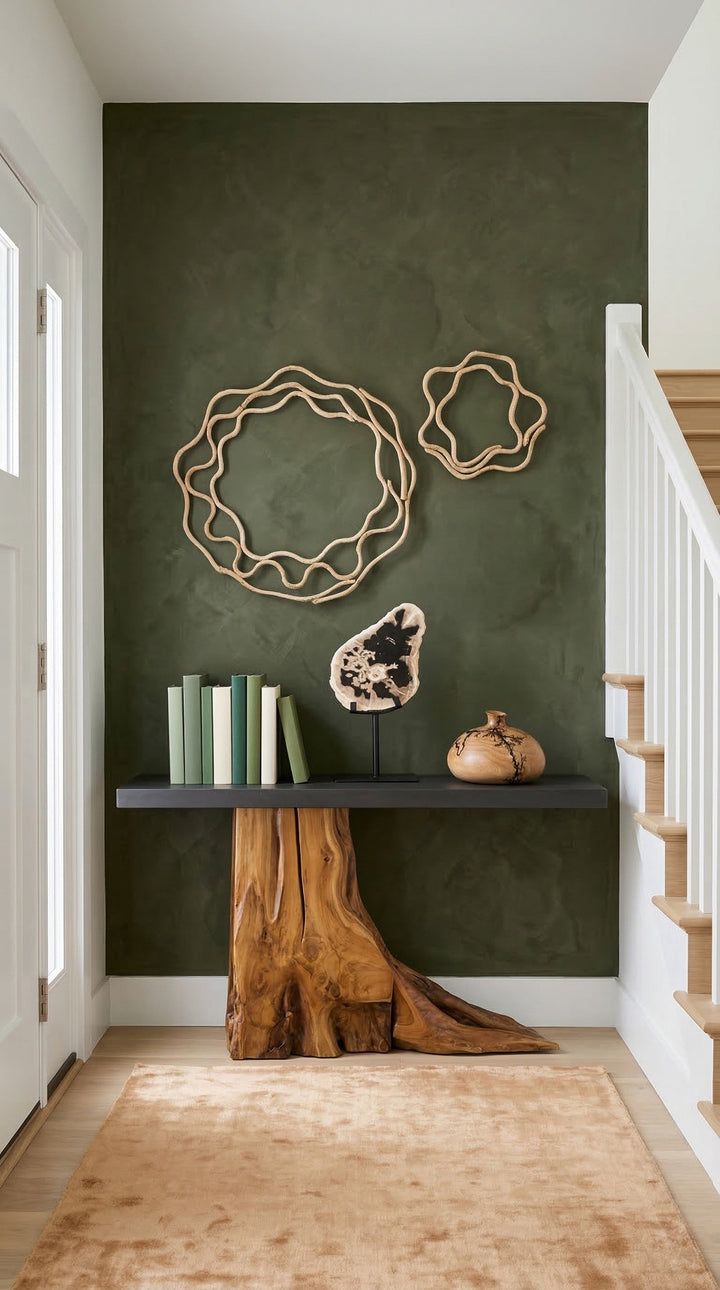 Plinth Console Table in setting