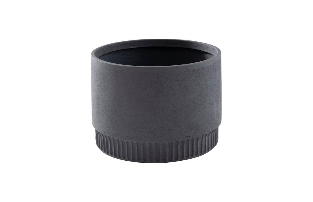 SwayLiving Harvest Planter, Large, Dark Gray PLANTERS