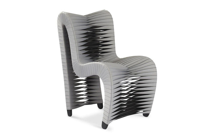 SwayLiving Seat Belt Dining Chair, Gray/Black - Set of 2 DINING CHAIRS
