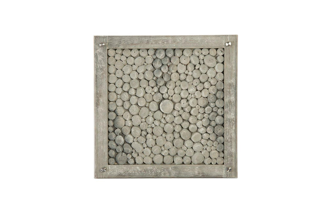 SwayLiving Driftwood Wall Tile, Wood, Glass, Scaff Finish WALL ART