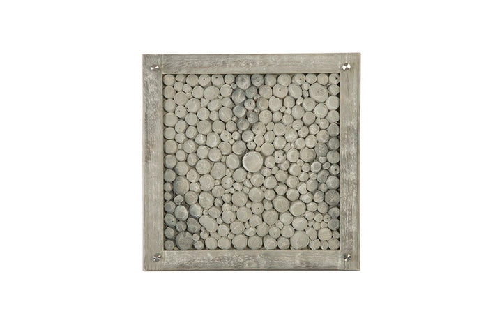 SwayLiving Driftwood Wall Tile, Wood, Glass, Scaff Finish WALL ART
