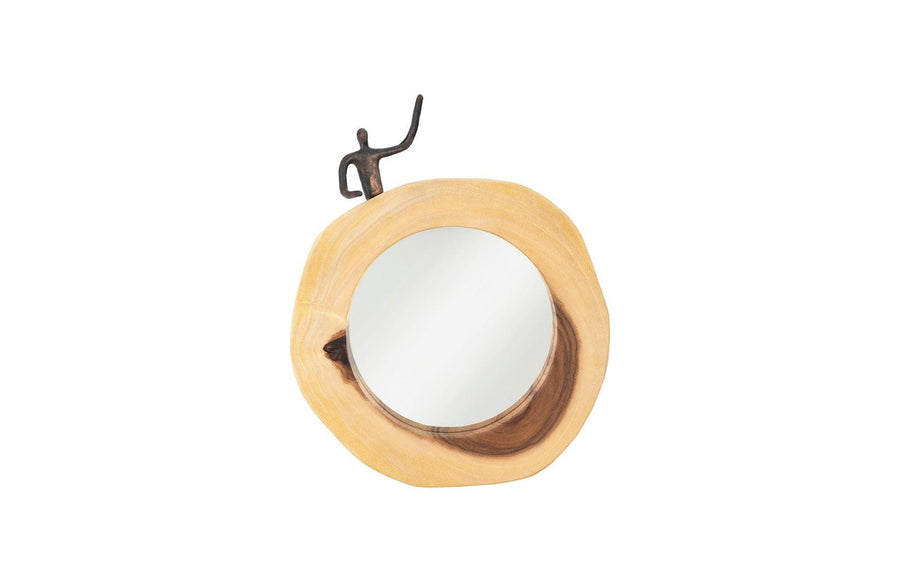 SwayLiving Atlas Cross Cut Mirror, Small, Half Man, Left WALL MIRRORS