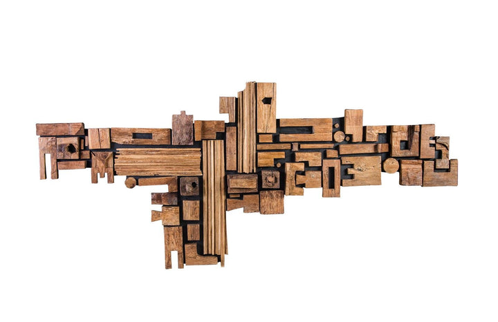 SwayLiving Asken Wall Art, Wood, Freeform WALL ACCENTS