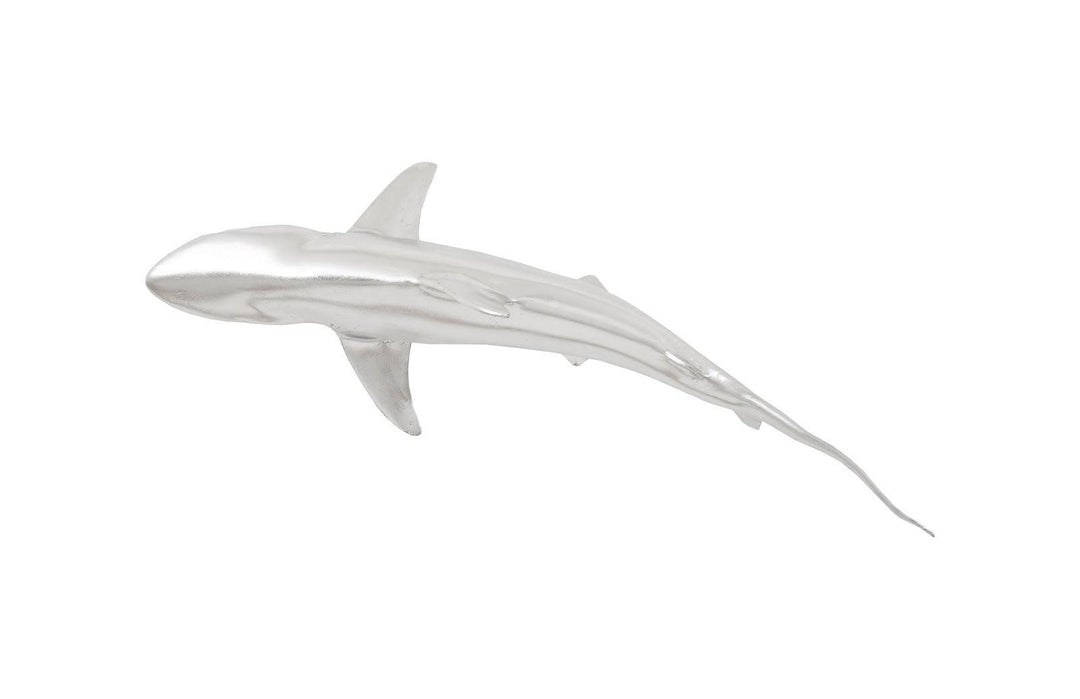 SwayLiving Whaler Shark, Silver Leaf WALL ACCENTS