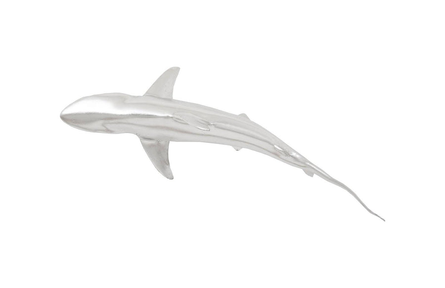SwayLiving Whaler Shark, Silver Leaf WALL ACCENTS
