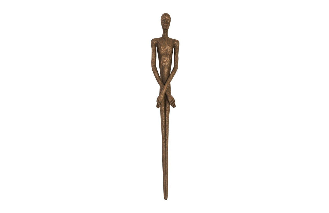 SwayLiving Lloyd Wall Sculpture, Resin, Bronze Finish WALL ACCENTS