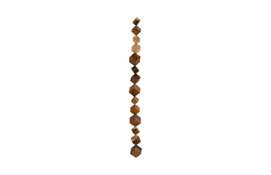 SwayLiving Dice Wall Art, Chamcha Wood, Natural WALL ACCENTS
