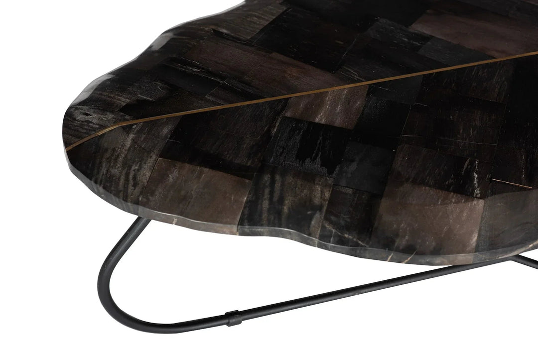 SwayLiving SwayLiving Mosaic Leaf Petrified Wood Coffee Table