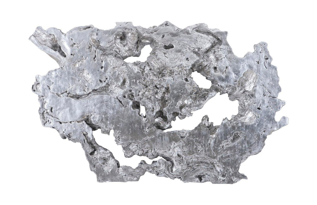 SwayLiving Burled Root Wall Art, Large, Silver Leaf WALL ACCENTS
