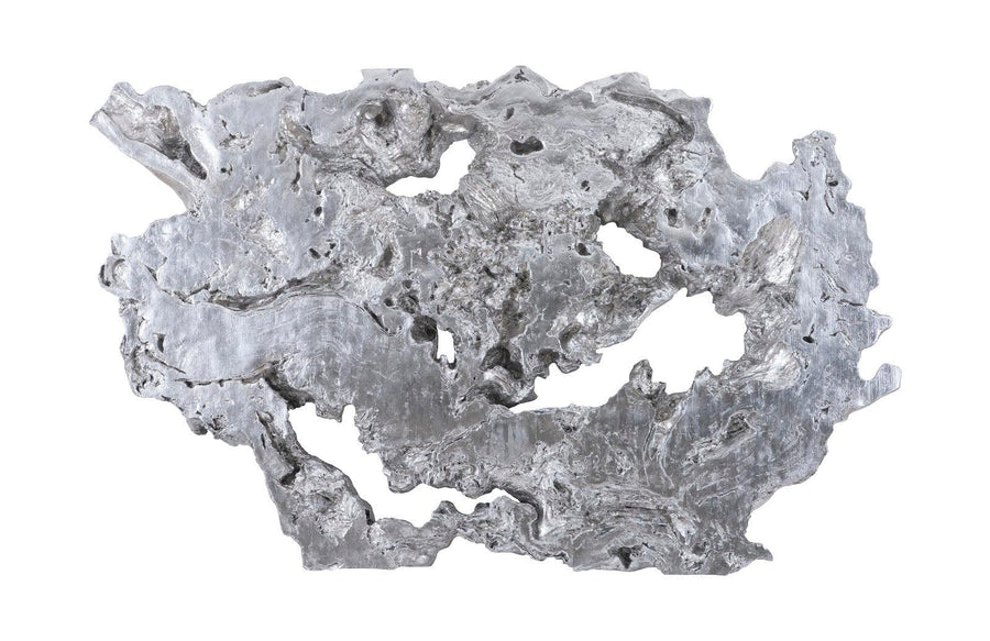 SwayLiving Burled Root Wall Art, Large, Silver Leaf WALL ACCENTS