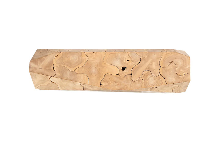 59"D x 16"W x 30"H/Bleached