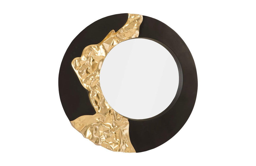 SwayLiving Mercury Mirror, Black, Gold Leaf WALL MIRRORS