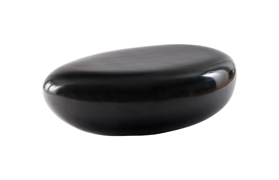 SwayLiving River Stone Coffee Table, Small, Gel Coat Black COFFEE TABLES