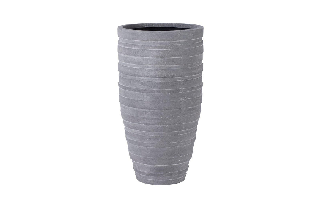 SwayLiving June Slim Planter, Raw Gray, MD PLANTERS