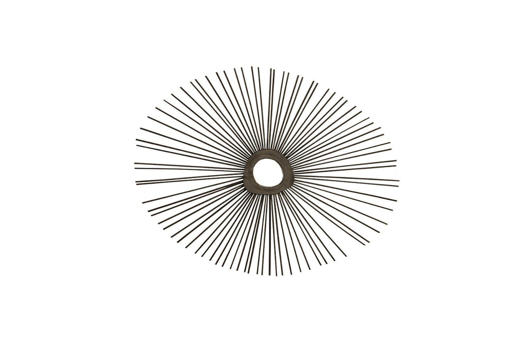 SwayLiving Spoke Mirror, Burnt, Round WALL MIRRORS