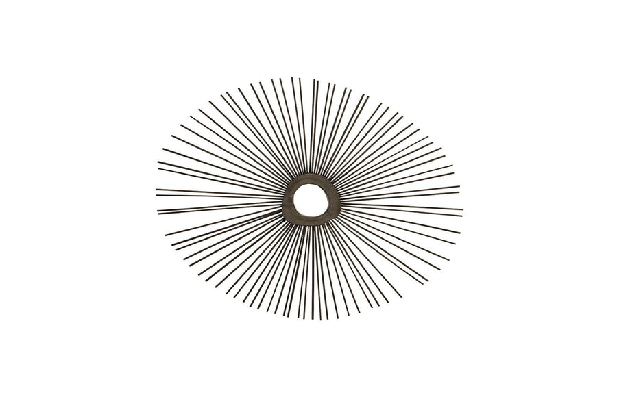 SwayLiving Spoke Mirror, Burnt, Round WALL MIRRORS