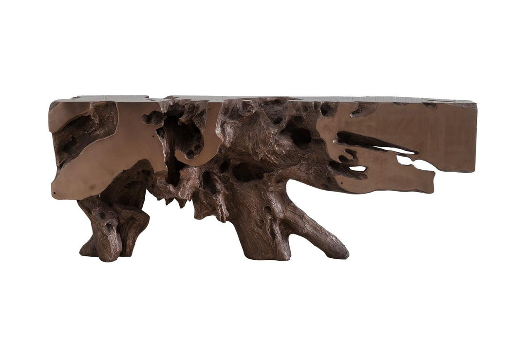SwayLiving Freeform Console Table, Polished Bronze CONSOLE TABLES