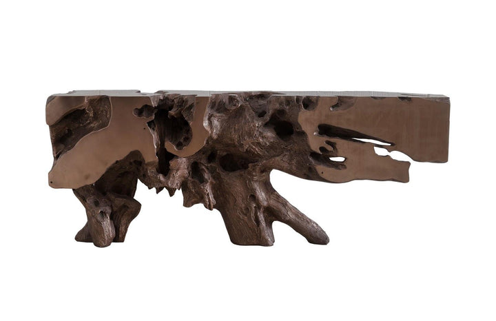 SwayLiving Freeform Console Table, Polished Bronze CONSOLE TABLES