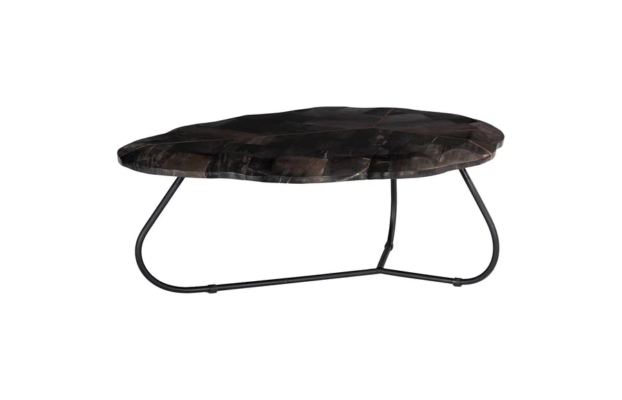 SwayLiving SwayLiving Mosaic Leaf Petrified Wood Coffee Table