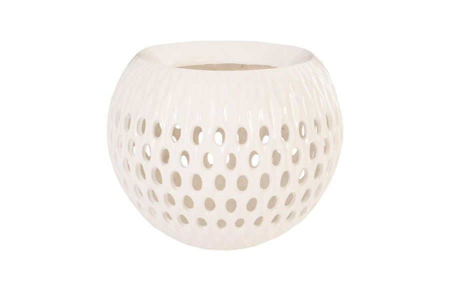 SwayLiving Breathe Planter, Gel Coat White PLANTERS