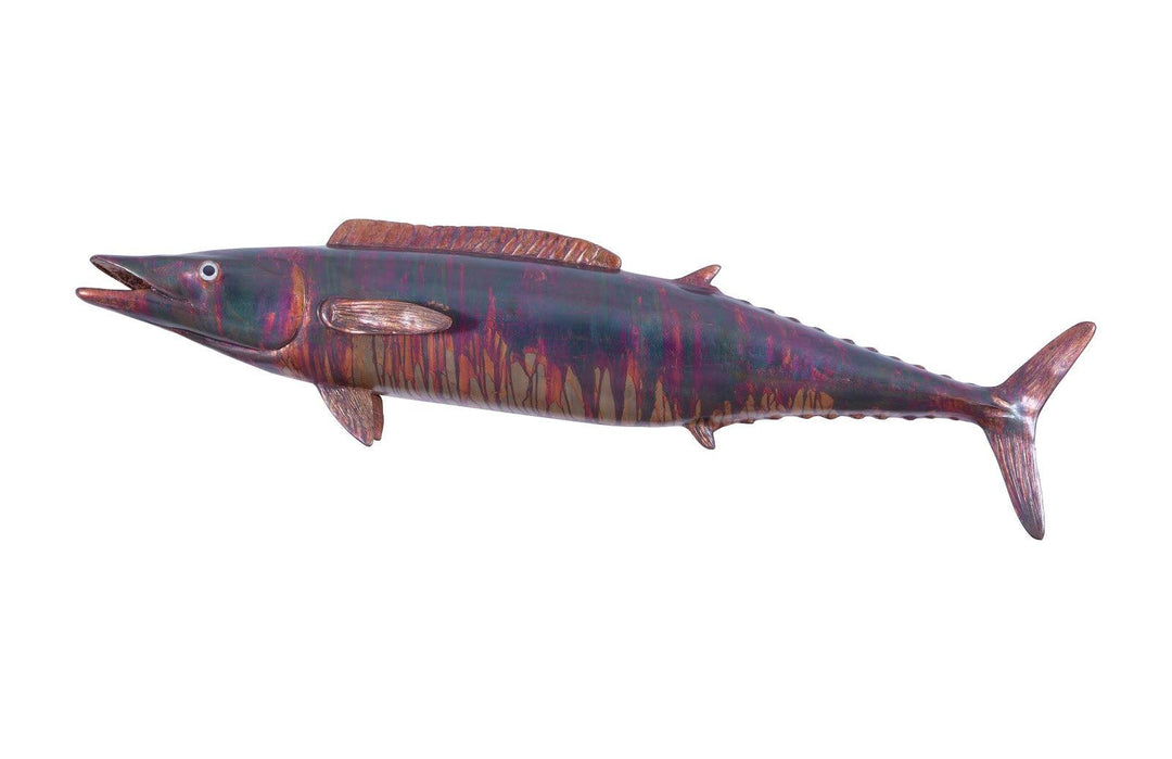 SwayLiving Wahoo Fish Wall Sculpture, Resin, Copper Patina Finish WALL ACCENTS