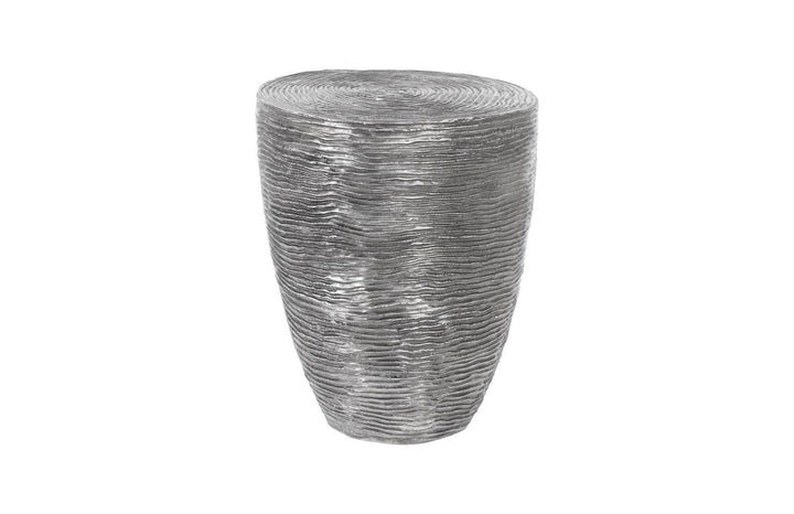 SwayLiving Ripple Side Table, Black/Silver, Aluminum ACCENT TABLES