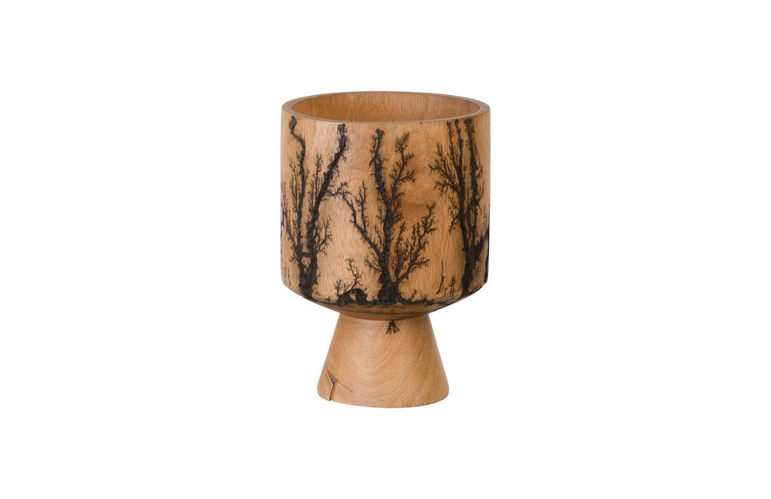 SwayLiving Lightning Vase, Mango Wood, Cup Shape VASES, JARS, + BOTTLES