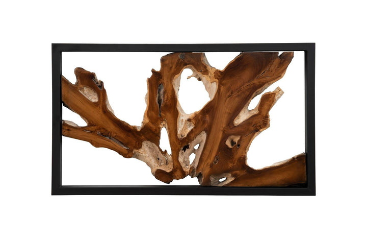 SwayLiving Framed Root Wall Art, Rectangle, Black WALL ACCENTS