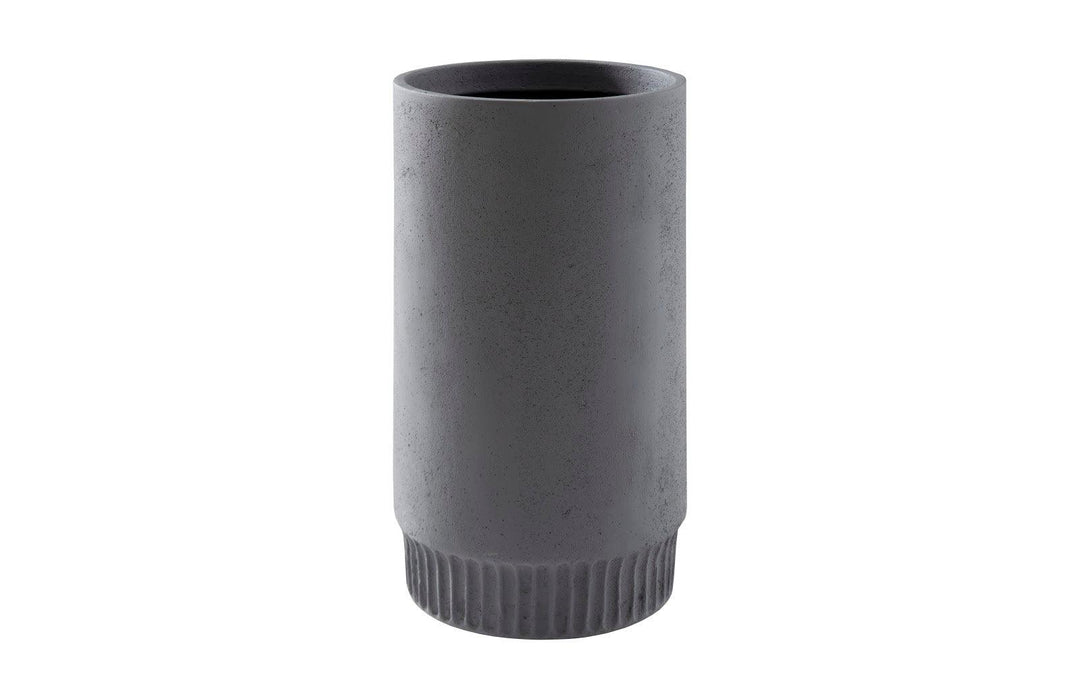 SwayLiving Harvest Planter, Medium, Dark Gray VASES, JARS, + BOTTLES