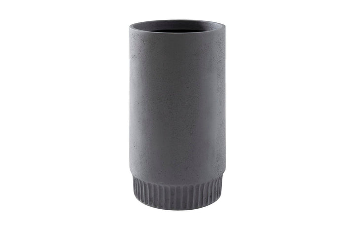 SwayLiving Harvest Planter, Medium, Dark Gray VASES, JARS, + BOTTLES