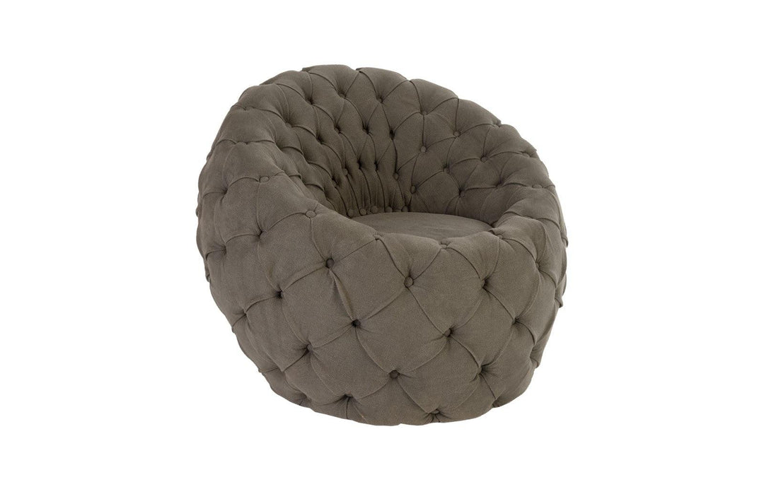 SwayLiving Egg Chair, Ramie Gray ACCENT + LOUNGE CHAIRS