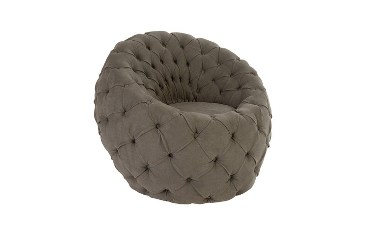 SwayLiving Egg Chair, Ramie Gray ACCENT + LOUNGE CHAIRS