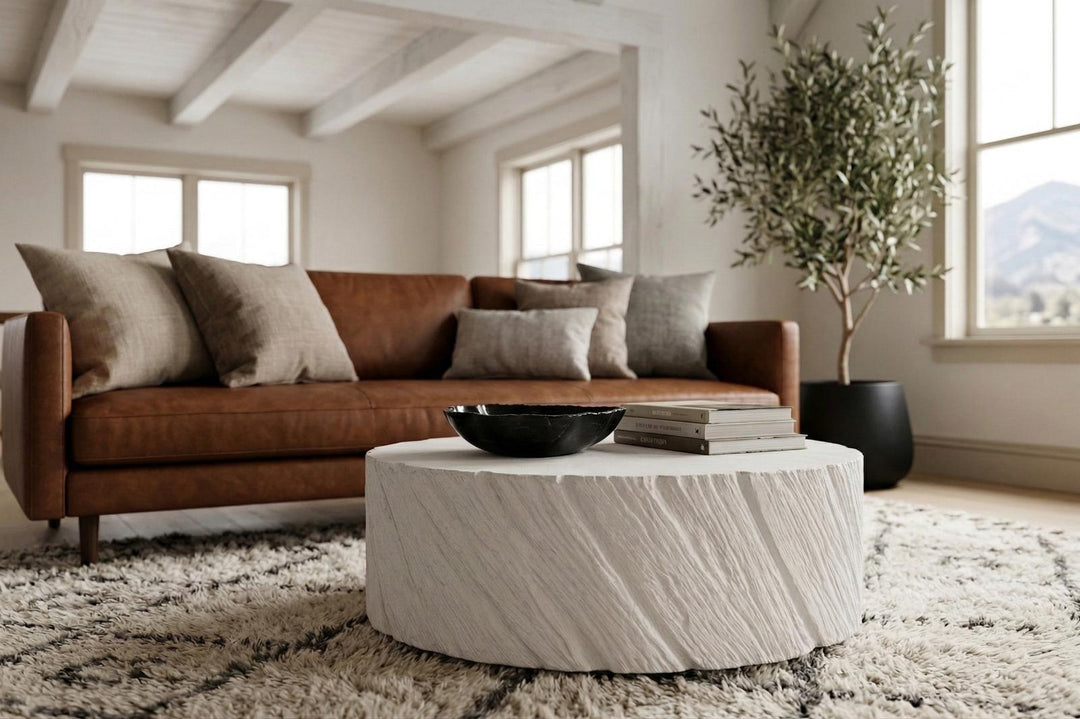 Shear Coffee Table, Oval in setting