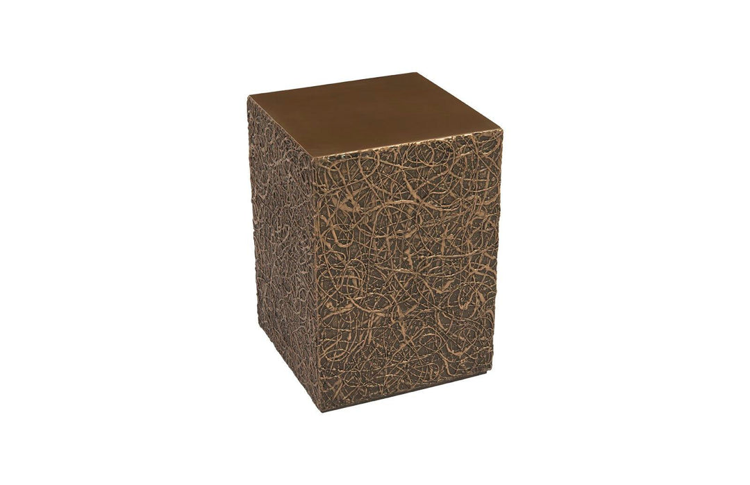 SwayLiving String Theory Pedestal, Bronze, SM ACCENT TABLES