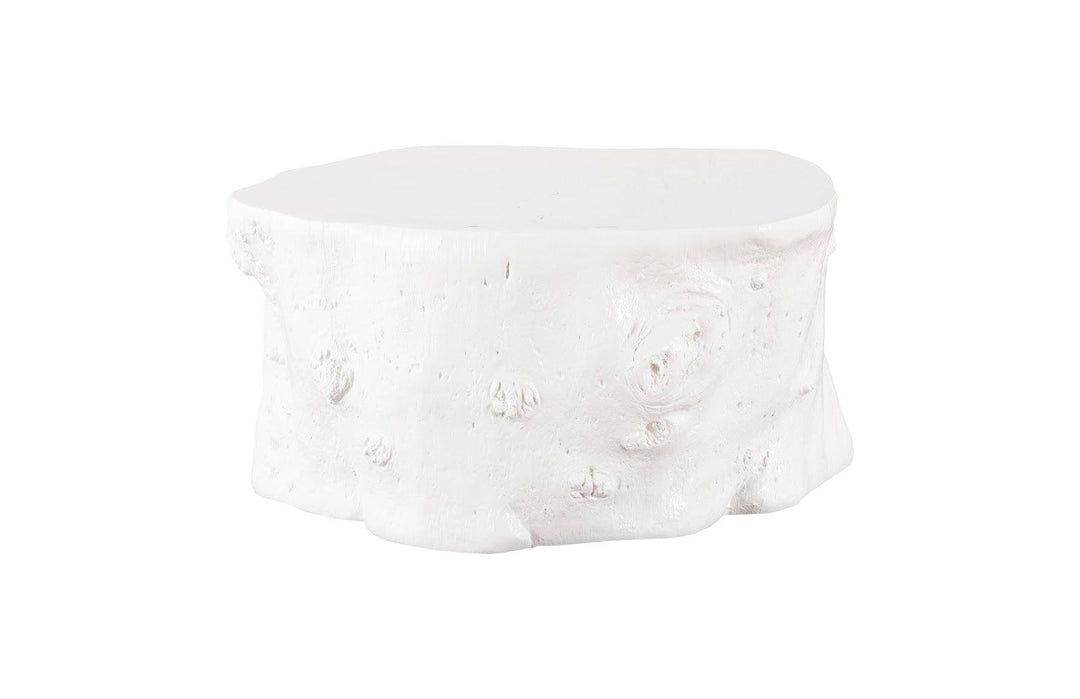 SwayLiving Log Coffee Table, Gel Coat White COFFEE TABLES