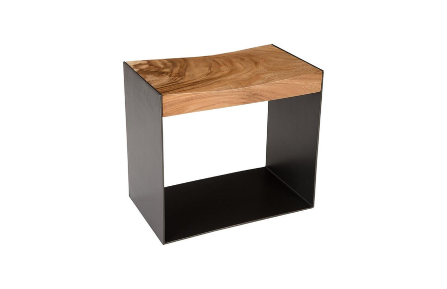 SwayLiving Iron Frame Stool, Natural OTTOMANS, POUFS, + STOOLS
