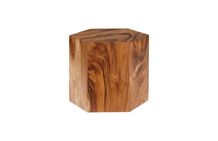 SwayLiving Honeycomb Side Table, Chamcha Wood, SM ACCENT TABLES