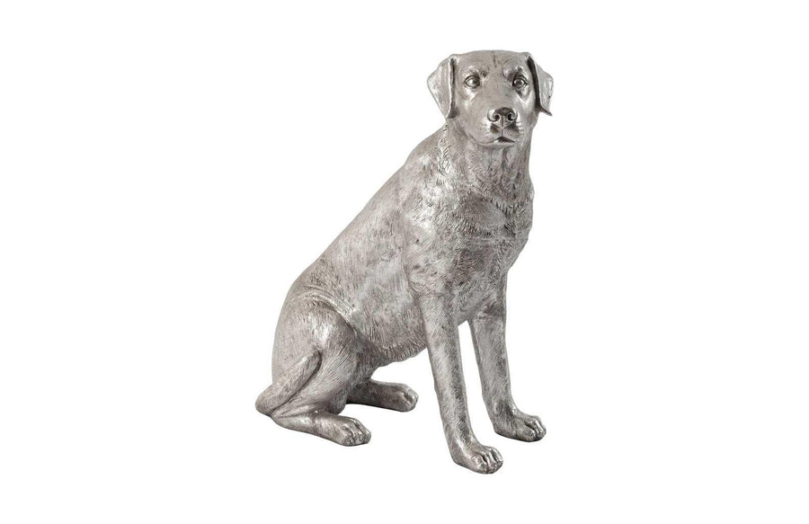 SwayLiving Labrador Dog, Sitting, Silver Leaf DECORATIVE OBJECTS