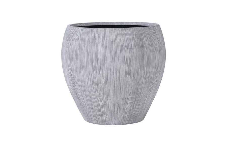 SwayLiving Brianna String Planter, Raw Gray, LG PLANTERS