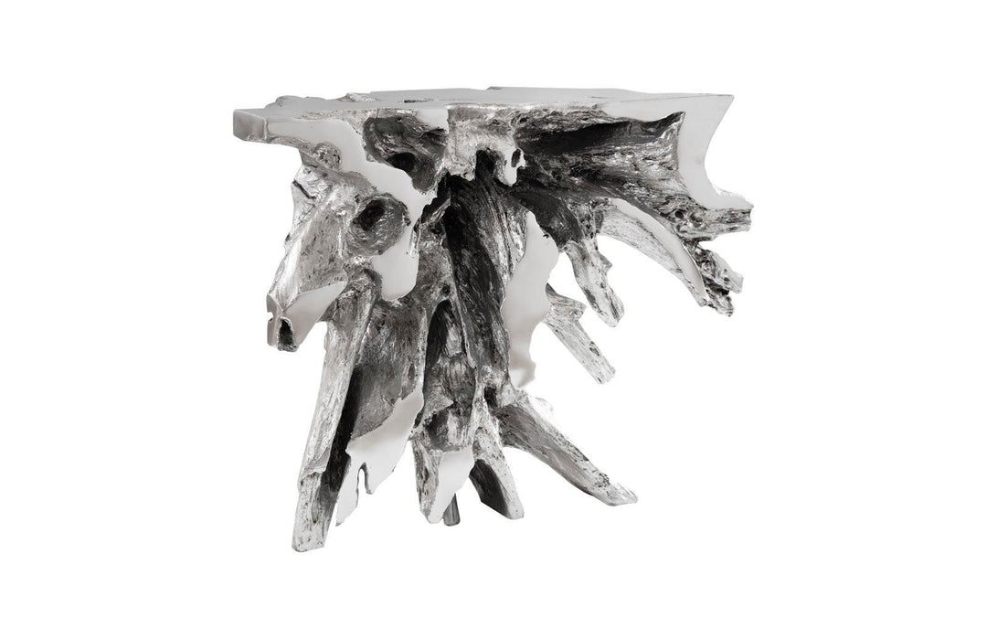 SwayLiving Luxe Freeform Console Table, Silver Leaf CONSOLE TABLES