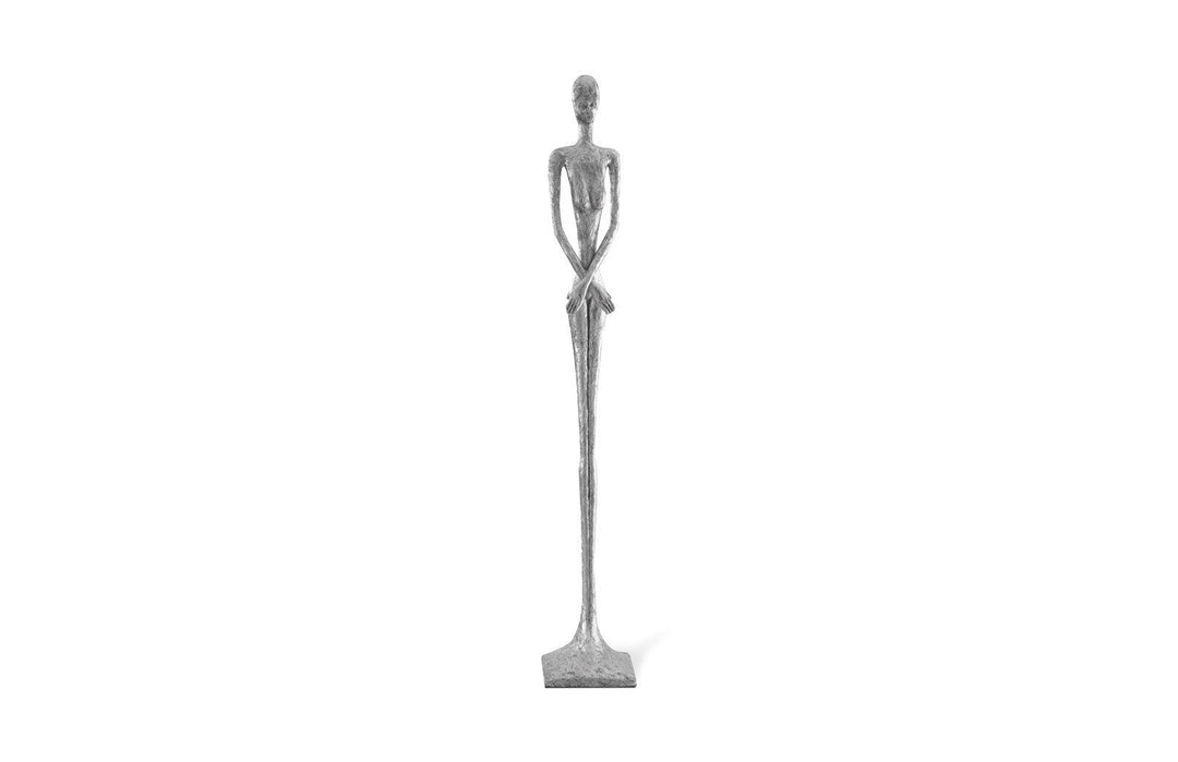 SwayLiving Lottie Sculpture, Resin, Silver Leaf DECORATIVE OBJECTS