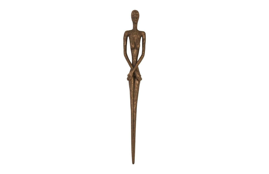 SwayLiving Lottie Wall Sculpture, Resin, Bronze Finish WALL ACCENTS