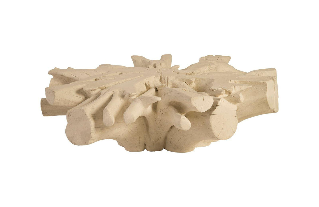 SwayLiving Cast Sonokeling Coffee Table, Round, Roman Stone COFFEE TABLES